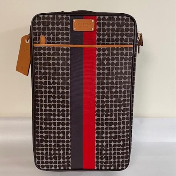 kate spade Bags Kate Spade Chocolate Classic Noel Carry On Wheeled